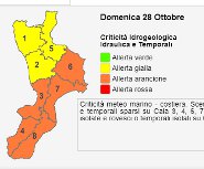Allerta codice arancio