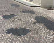 Asfalto Lamezia catrame sampietrini