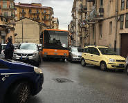 Bus urbano bloccato