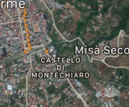 Castello di Montechiaro su mappa Lamezia