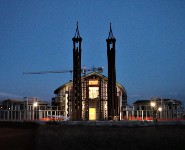 Chiesa S. Benedetto cantiere sera