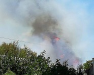 Incendio Lam ovest rione ospedale