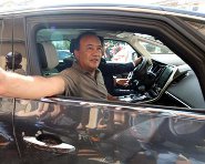 Lucano Mimmo in auto