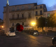 Piazza Ardito Madonnina lampione mancante