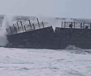 Pizzo molo caduto mareggiata