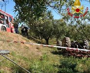 Vigili fuoco trattore San Sider