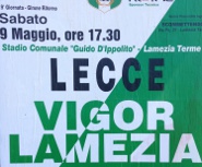 Vigor Lamezia-Lecce manifesto2